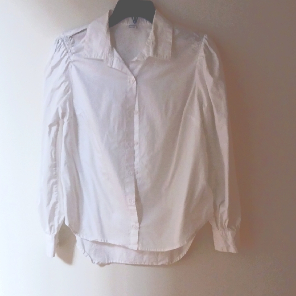 Classic White Button-Up Shirt